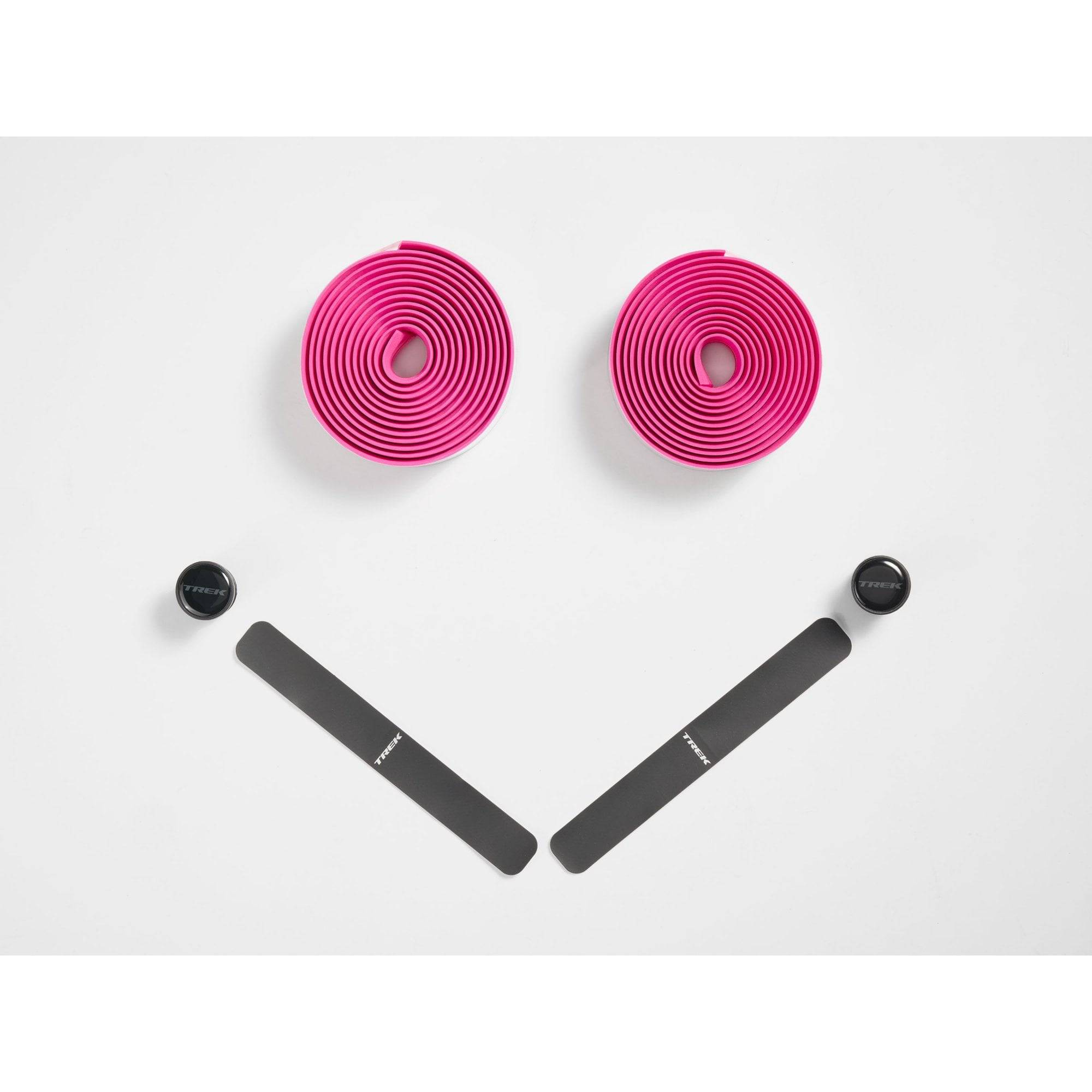 Trek Gel Cork Handlebar Tape Set for road and hybrid bikes, shock-absorbing bar tape with comfortable grip and vibrant color.