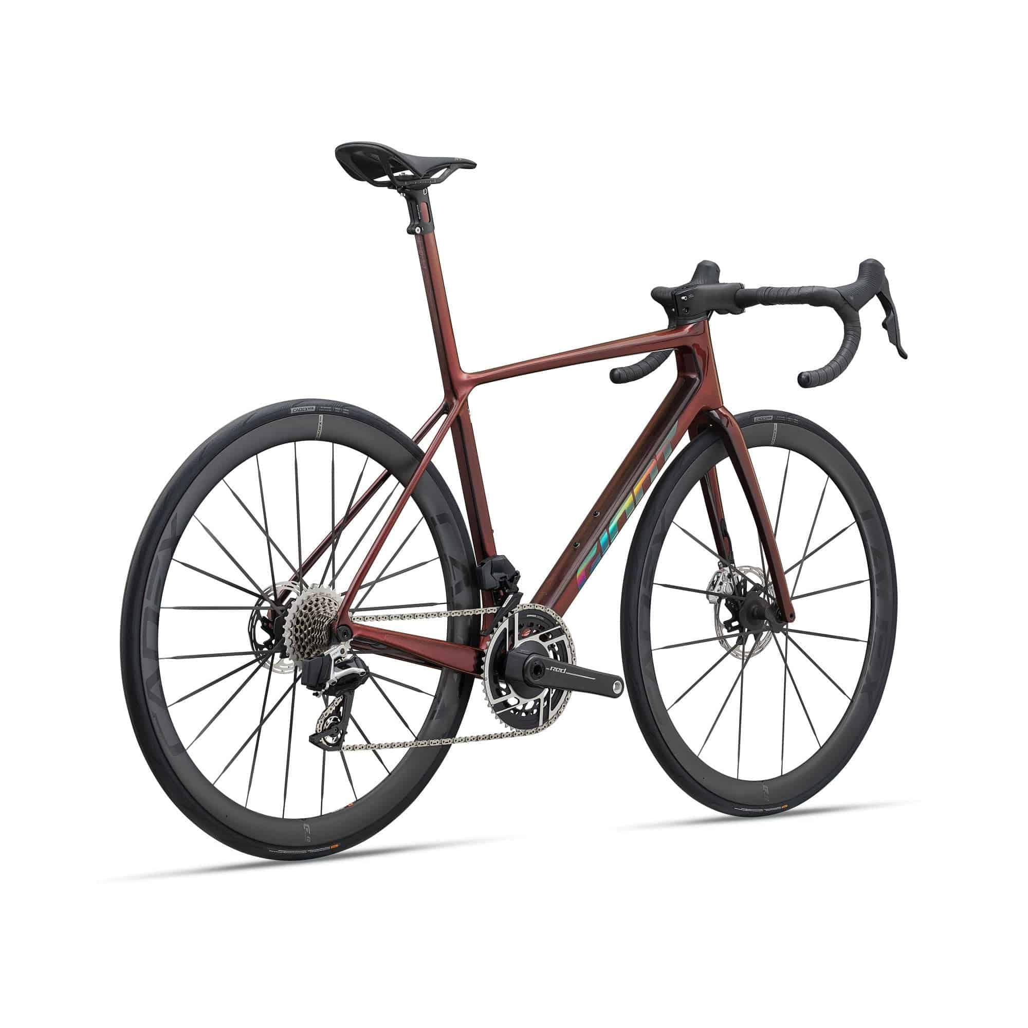 Giant TCR Advanced SL 0 road bike with SRAM Red eTap AXS electronic groupset, sleek frame and high-performance components.