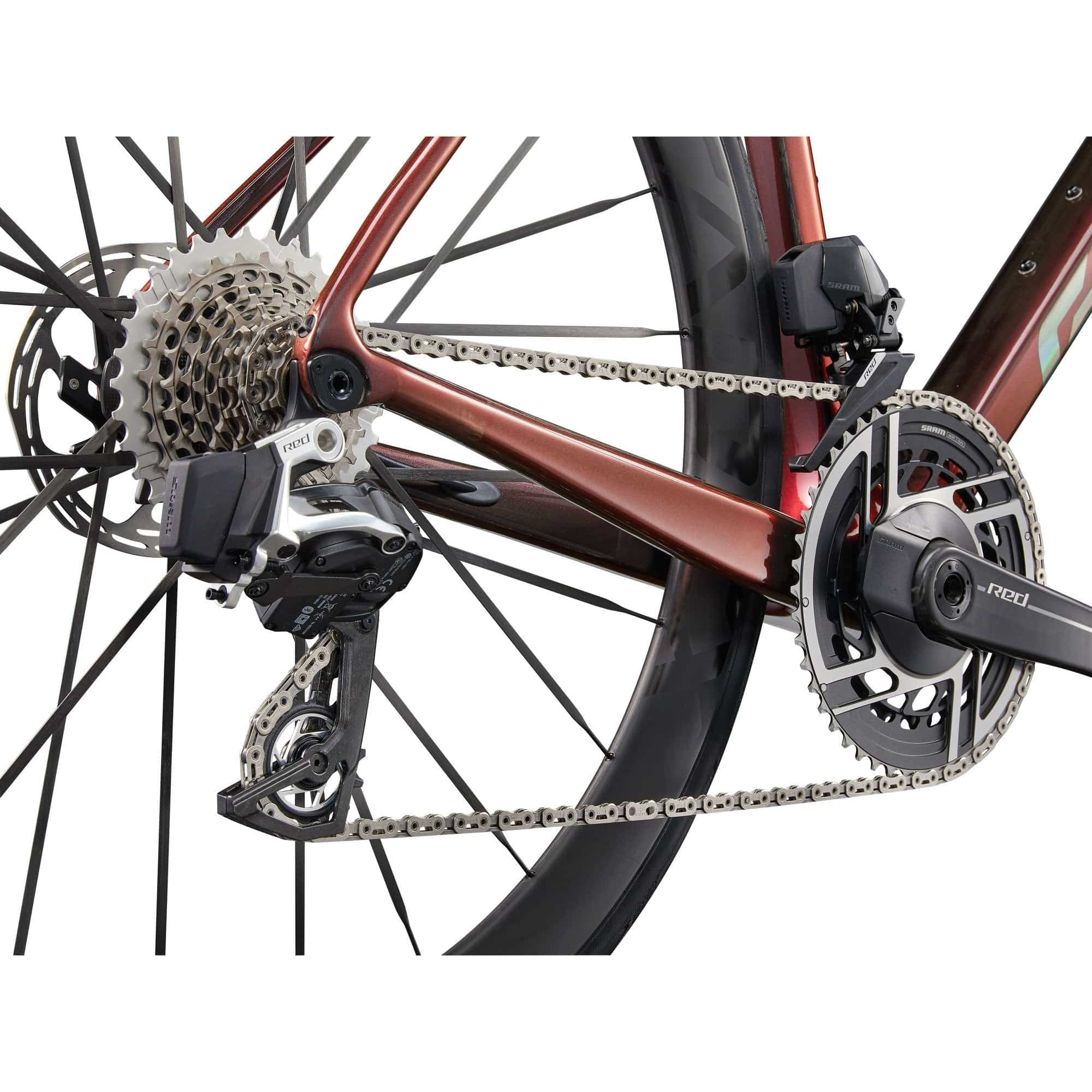 Giant TCR Advanced SL 0 road bike with SRAM Red eTap AXS electronic groupset and aerodynamic frame, ready for racing.
