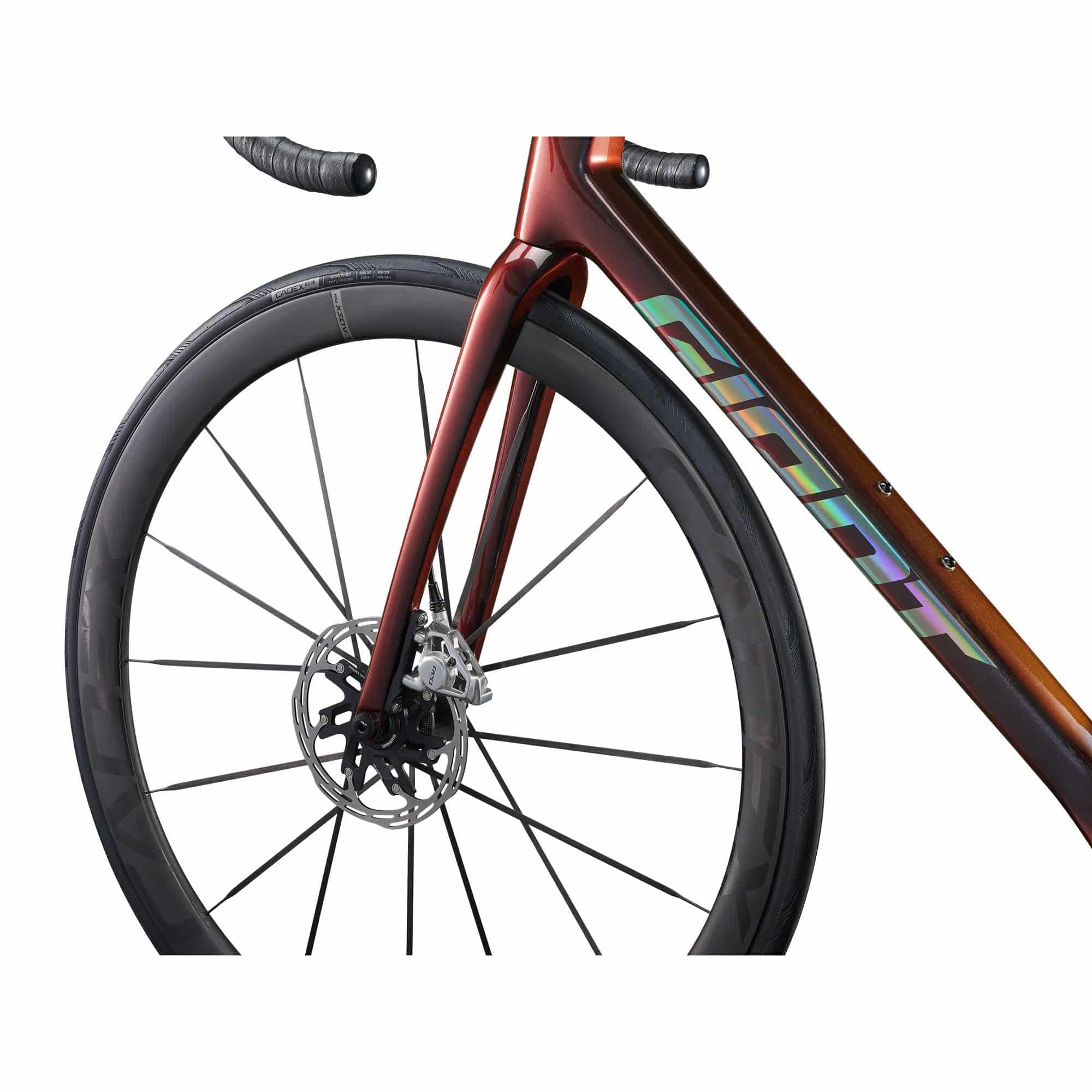 Giant TCR Advanced SL 0 road bike with Sram Red eTap AXS electronic groupset, carbon frame, and racing tires.