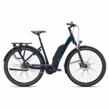 Giant EXPRESSION E+ 1 e-hybrid bike with SyncDrive Core motor and Shimano Nexus gears, shown from side view.