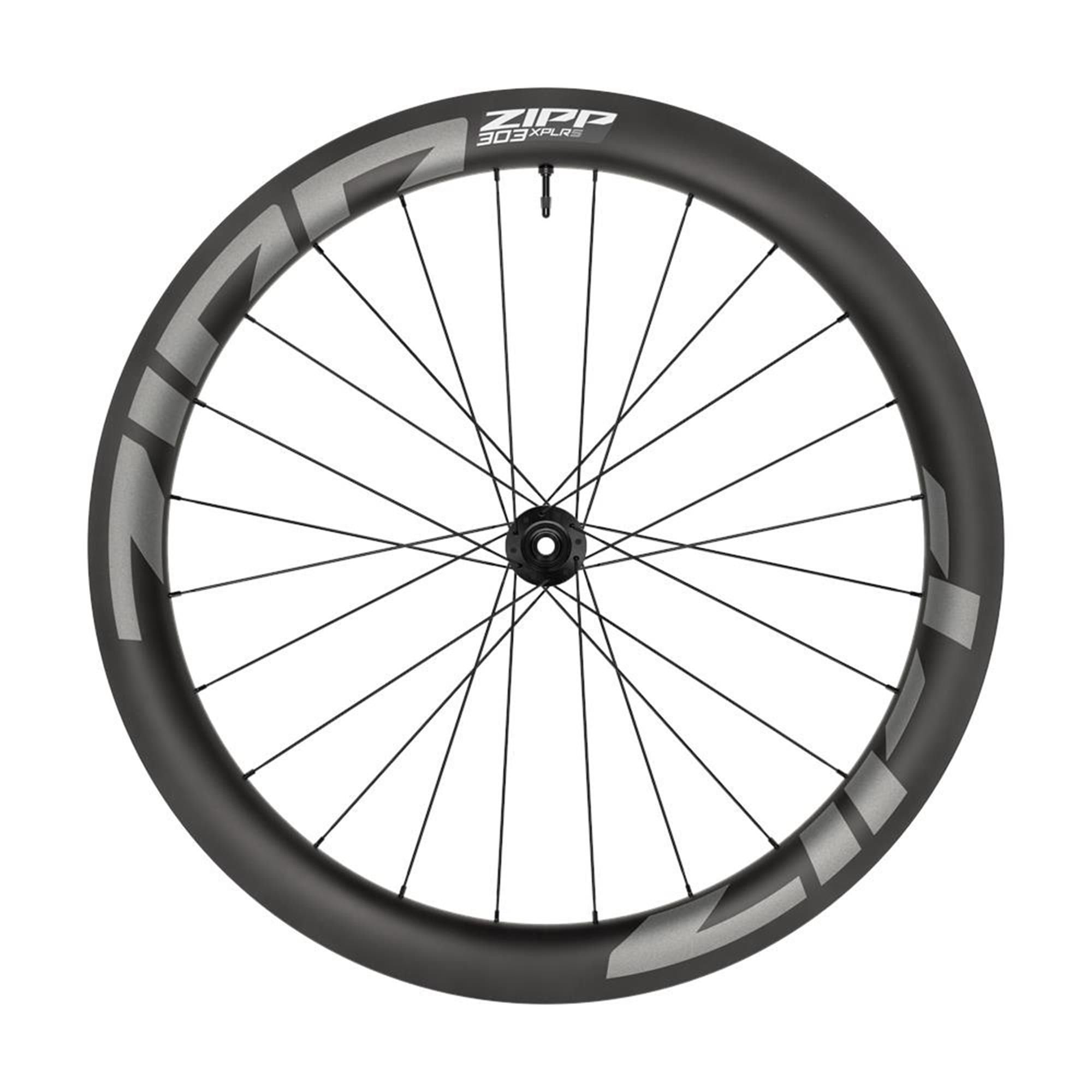 Zipp 303 Xplr S Carbon Tubeless Disc Brake Center Locking 700C Front 24Spokes 12X100Mm Standard Graphic A1 Gravel Wheel