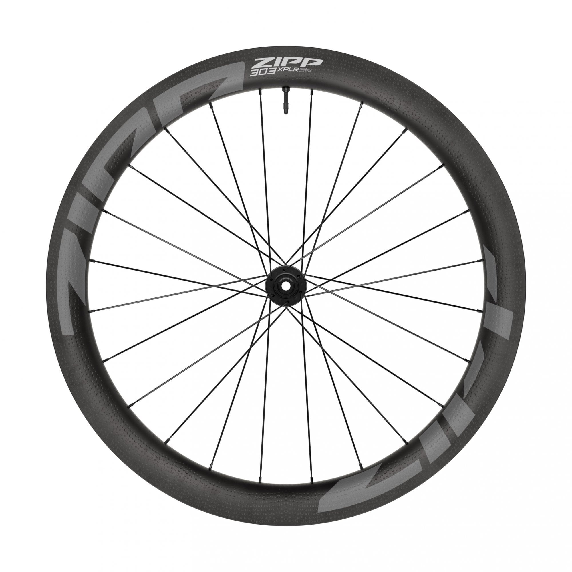 Zipp 303 Xplr Sw Carbon Tubeless Disc Brake Center Locking 700C Front 24Spokes 12X100Mm Standard Graphic A1 Gravel Wheel