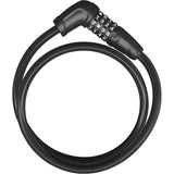 ABUS 5410C/85 BK Numerino bike cable lock with plastic coating, security cable for bicycle protection, black color