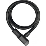 ABUS 6412K/85 BK SCMU Racer cable lock for bikes and outdoor security, black steel with key lock mechanism