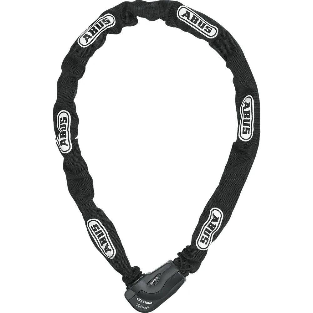 ABUS 1060/140 City Chain Lock in hardened steel for bike security, featuring a robust lock and chain design for high protection.