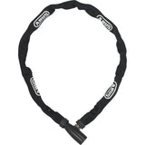 ABUS Chain Lock 1500/110 Web Black for bike security, with quick click-shut design and durable metal chain, accessory for bike safety.