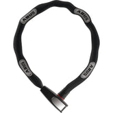 ABUS Catena 6806K/85 BK flexible bike security chain lock with black coating and integrated key lock system.