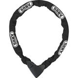 ABUS Chain Lock 8900/85 BK NL with tamper-resistant cylinder and reversible keys, shown coiled for securing bicycles or valuables.