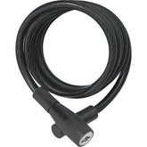 ABUS 3506K coil cable lock, 120cm key lock for bikes and outdoor security, with a flexible steel cable and key mechanism.