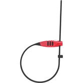 ABUS Combiflex TravelGuard RD cable lock with adjustable 3-digit combination, travel security accessory in black with coiled cable.