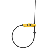 ABUS Combiflex TravelGuard YE cable lock with adjustable 3-digit combination and durable accessories for secure travel security.