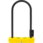 ABUS 402 D-Lock for bikes and scooters, made of hardened steel with U-lock design for secure locking and theft protection.