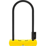 ABUS 402 D-Lock for bikes and scooters, made of hardened steel with U-lock design for secure locking and theft protection.