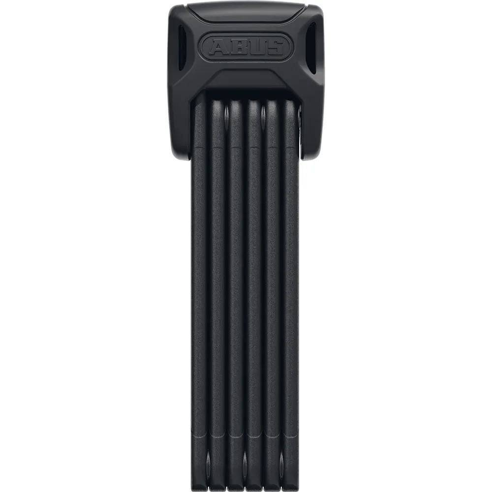 ABUS Foldable Bordo 6000K/90 BK SH bike lock, compact and secure, with black foldable metal design for bicycle security.