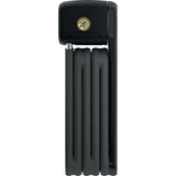 ABUS BORDO Lite Mini 6055K/60 BK foldable bike lock, compact and portable security accessory, black color displayed in the image.