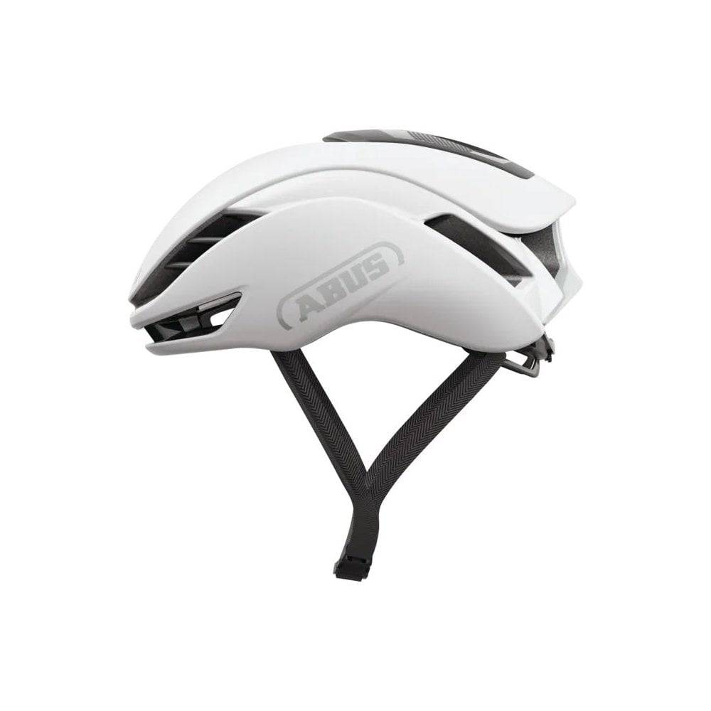 ABUS GAMECHANGER 2.0 cycling helmet with aerodynamic design and MIPS safety features, shown from side view.