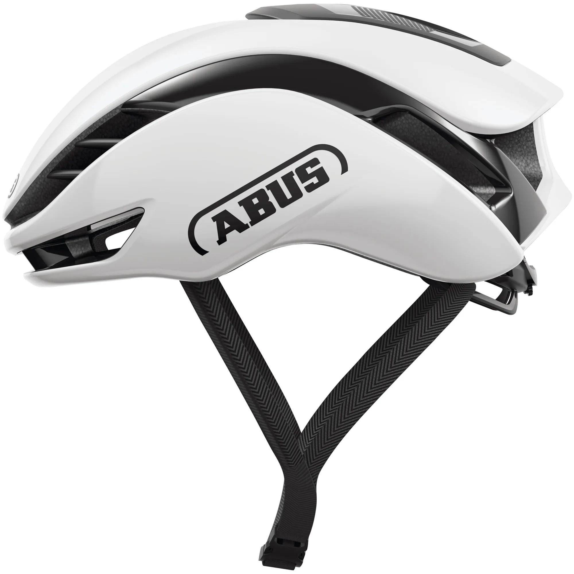 ABUS GAMECHANGER 2.0 cycling helmet with aerodynamic design and MIPS safety features, shown from a side view.