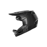 ABUS HiDrop mountain bike helmet with break-away visor designed for downhill racing, featuring durable construction and ventilation.