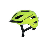 ABUS PEDELEC 2.0 MIPS urban cycling helmet with rear light and rain hood, designed for safe and comfortable city riding.