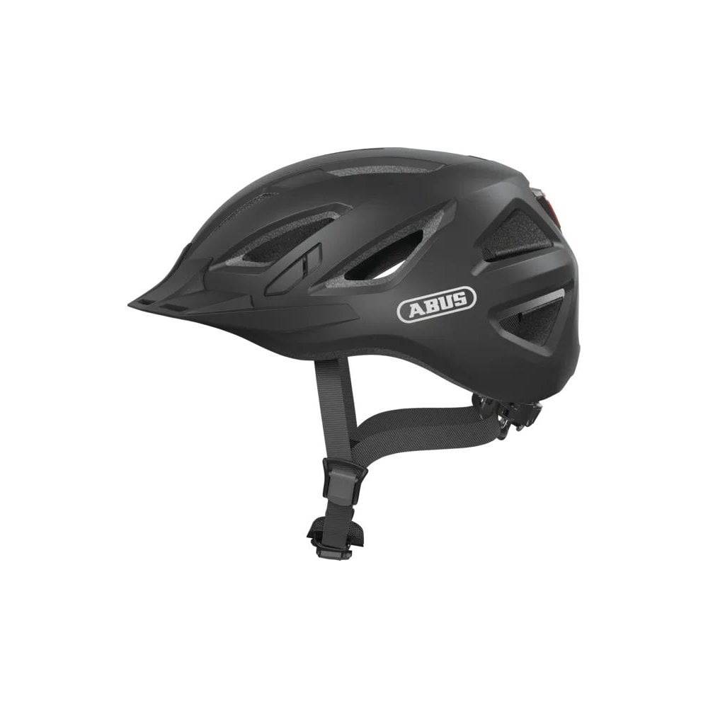 ABUS URBAN-I 3.0 urban cycling helmet with adjustable fit and reflective elements, designed for safe city riding.