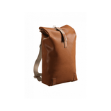 Brooks Pickwick leather backpack with laptop sleeve, handmade in Italy, ideal for urban cycling accessories.