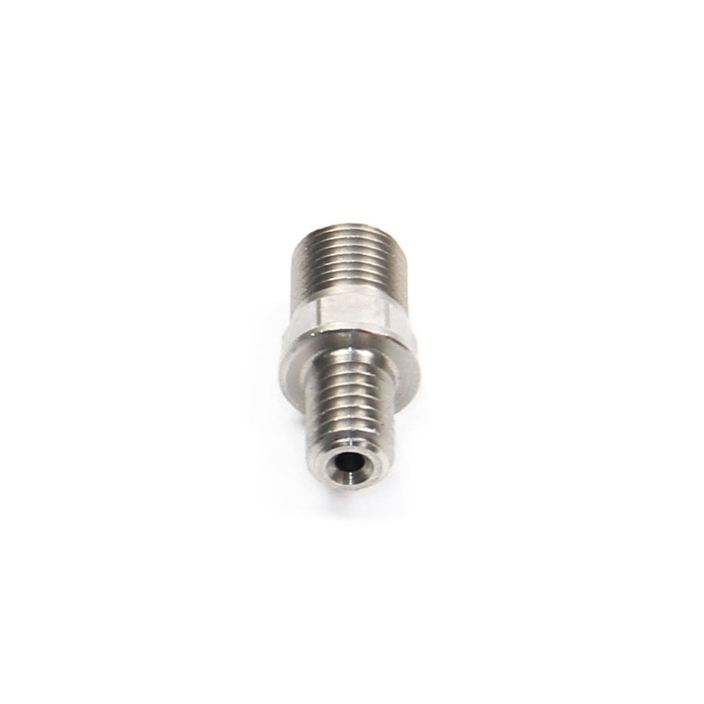 Hope M6 straight connector brake spare for 5mm and stainless steel hose accessories, showing the metal component on a plain background.