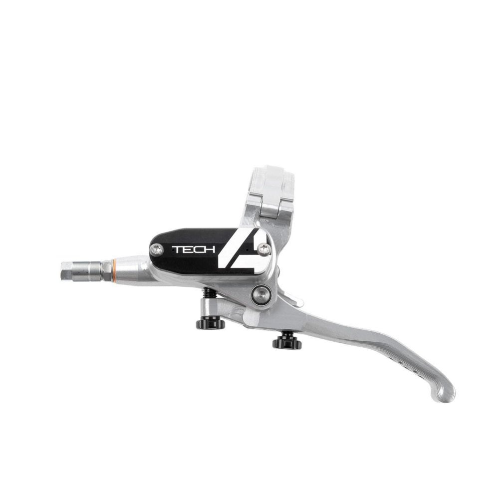 Hope Tech 4 master cylinder complete spares and accessories kit for bicycle brake components, showing various brake parts and tools.