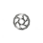 Hope Mini Rohloff disc brake rotor with 4-hole bracket for reliable bike braking, showcasing the black metal components and mounting holes.