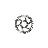 Hope Mini Rohloff disc brake rotor with 4-hole bracket for reliable bike braking, showcasing the black metal components and mounting holes.