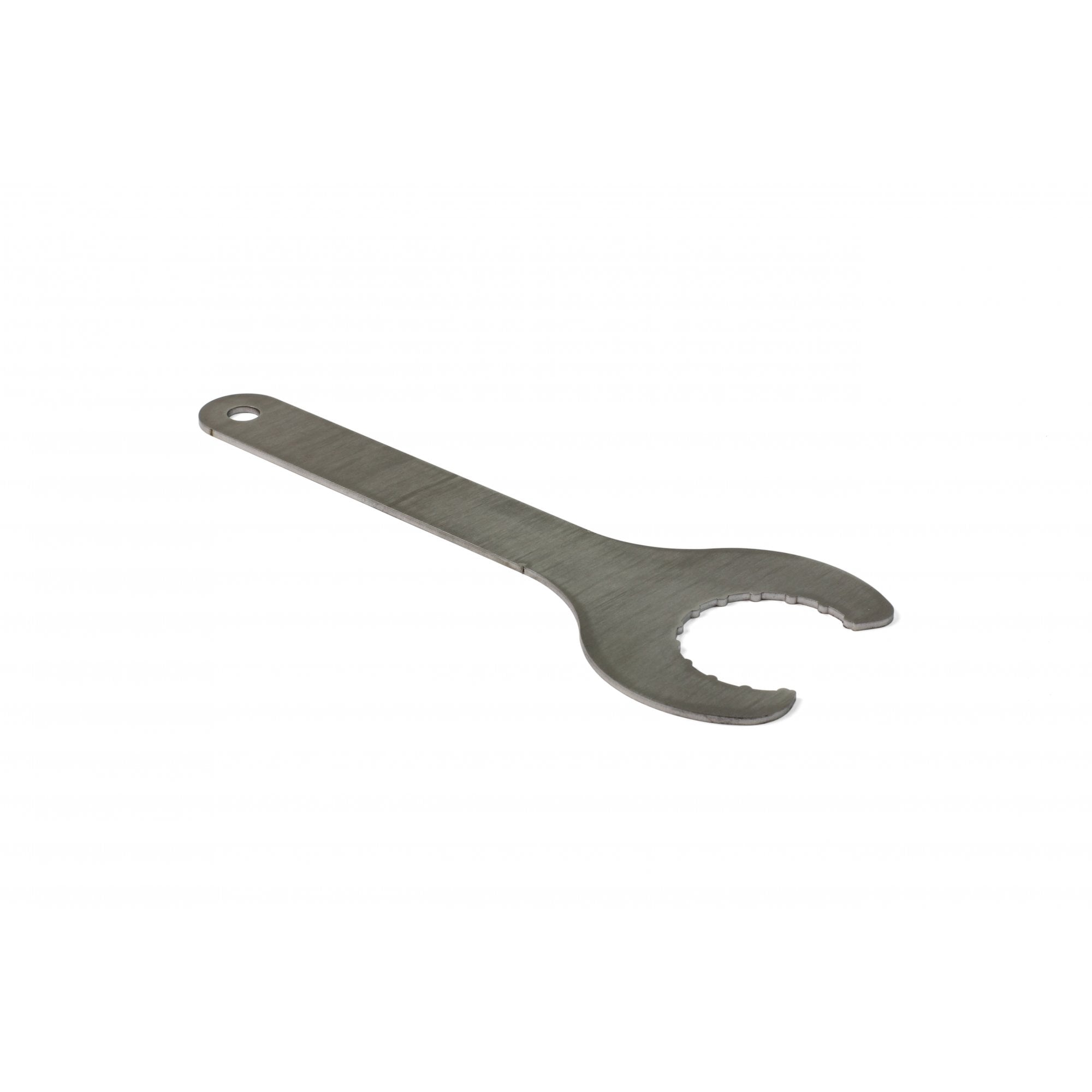 Hope Tool Bottom Bracket Install Spanner for BSA and 24mm Axle bike maintenance, showing the spanner tool on a workbench.