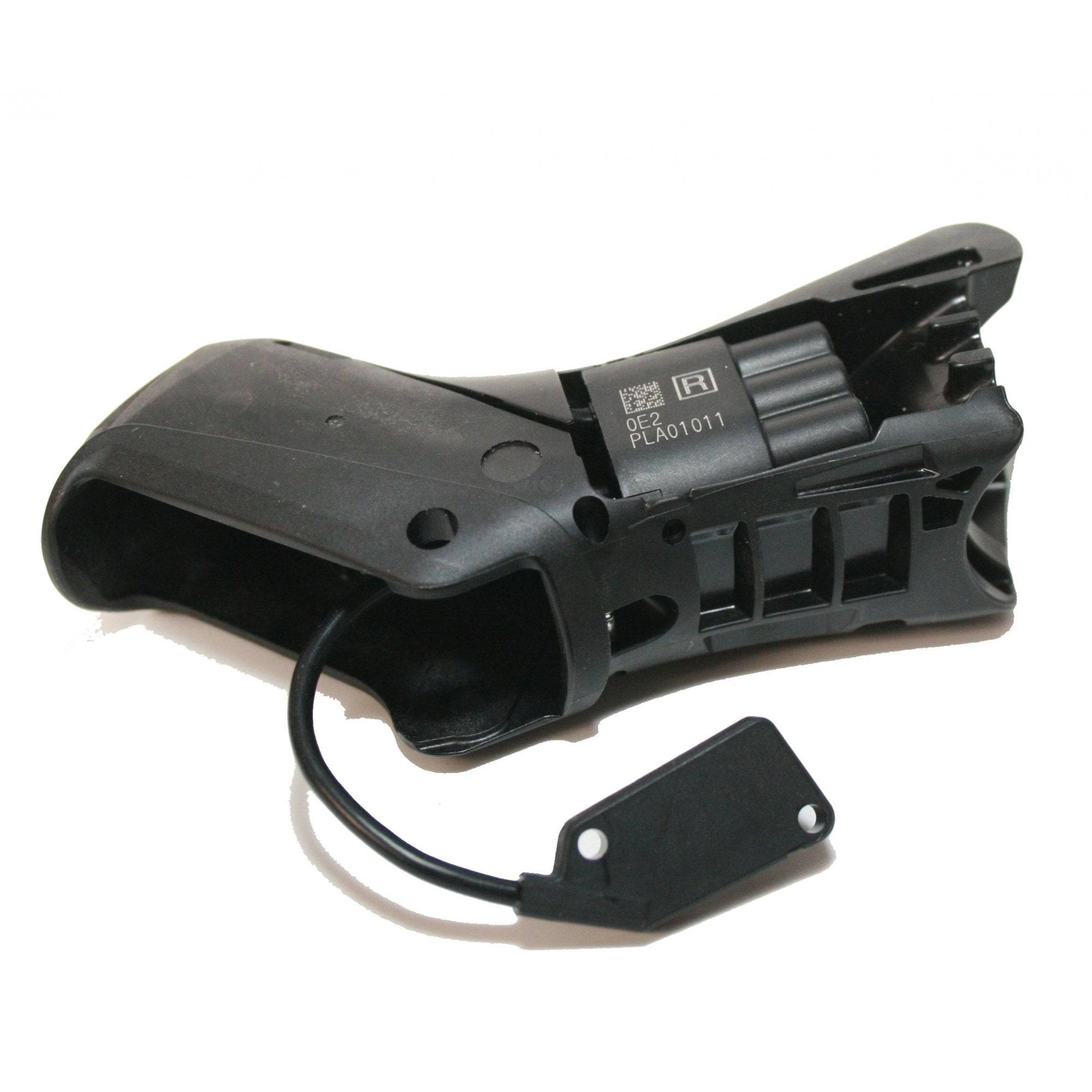 Shimano Spares ST-R8050 right hand bracket unit for shifting system replacement, showcasing the component's detailed design.