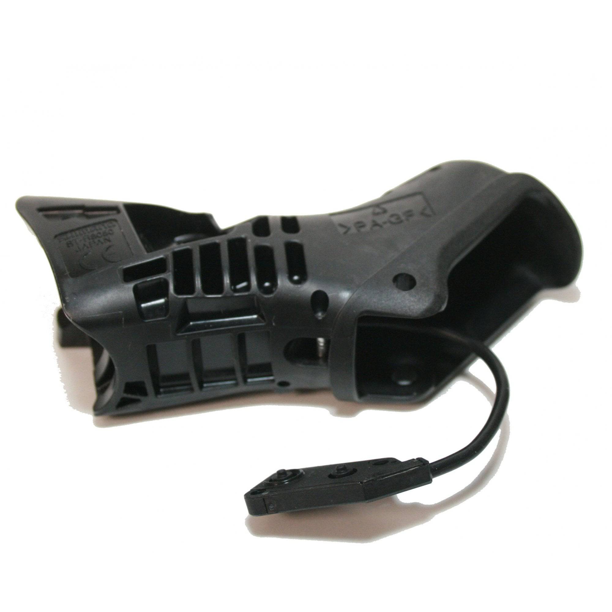 Shimano Spares ST-R8050 right hand bracket unit for shifting system replacement, showing close-up of component with branding.