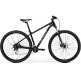 Merida Big Nine 20 SE aluminium hardtail mountain bike with Shimano Acera components, shown from the side view.