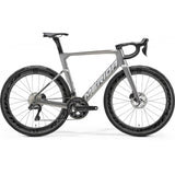Merida Reacto 8000 road bike with Shimano Ultegra Di2 electronic shifting and aerodynamic frame design, shown from side view.