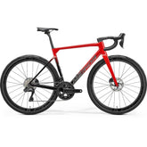 Merida Scultura 9000 road bike with Shimano Ultegra Di2 R8100 groupset and disc brakes, featuring sleek frame and aerodynamic design.