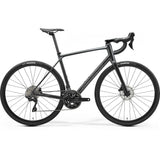 Merida Scultura Endurance 400 road bike with Shimano 105 hydraulic disc brakes, lightweight frame and sleek design.