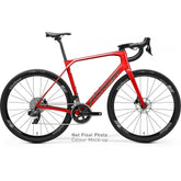 Merida Scultura Endurance Rival Edition road bike with hydraulic disc brakes and wide tyre clearance up to 35c, shown in profile.