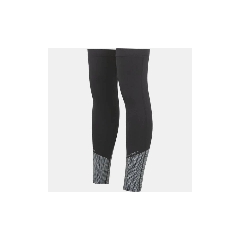 Madison DTE Isoler thermal knee warmers with water-repellent coating, designed for outdoor clothing and winter protection.