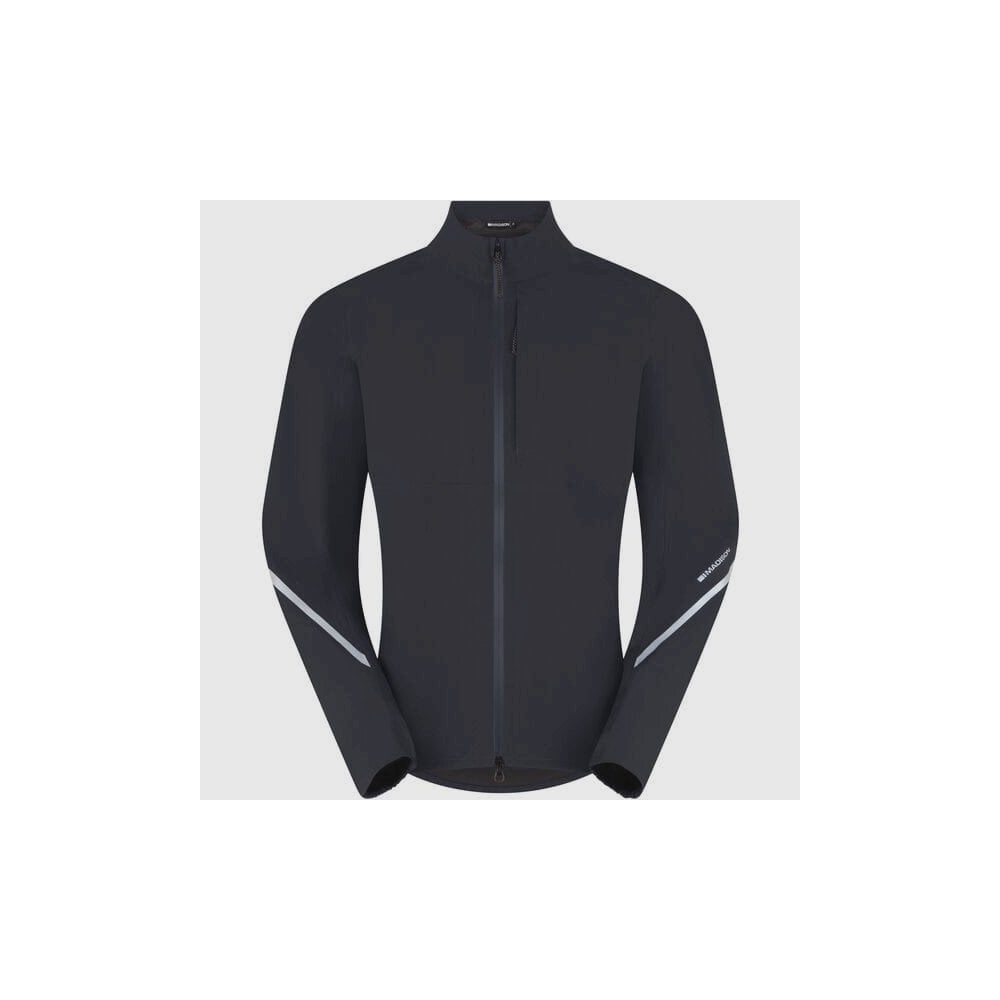 Madison men's waterproof cycling jacket with reflective safety features, lightweight and breathable outdoor clothing for cycling.