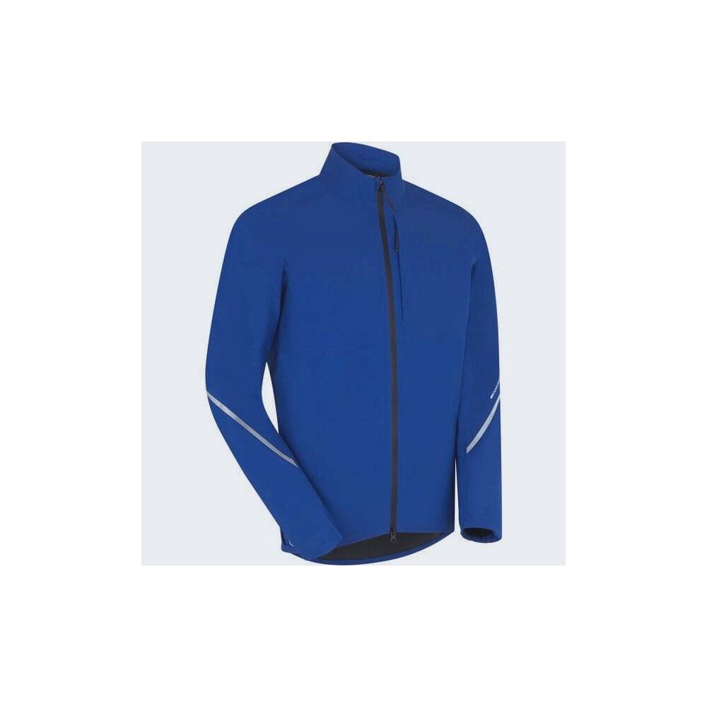 Madison men's waterproof cycling jacket with reflective safety features, lightweight outdoor clothing for riding in wet conditions.