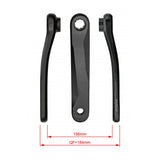 FSA CK-745 Ebike chainset with black ISIS Drive crank arms, 165mm length, for e-bike components, showing the crank and chainring.