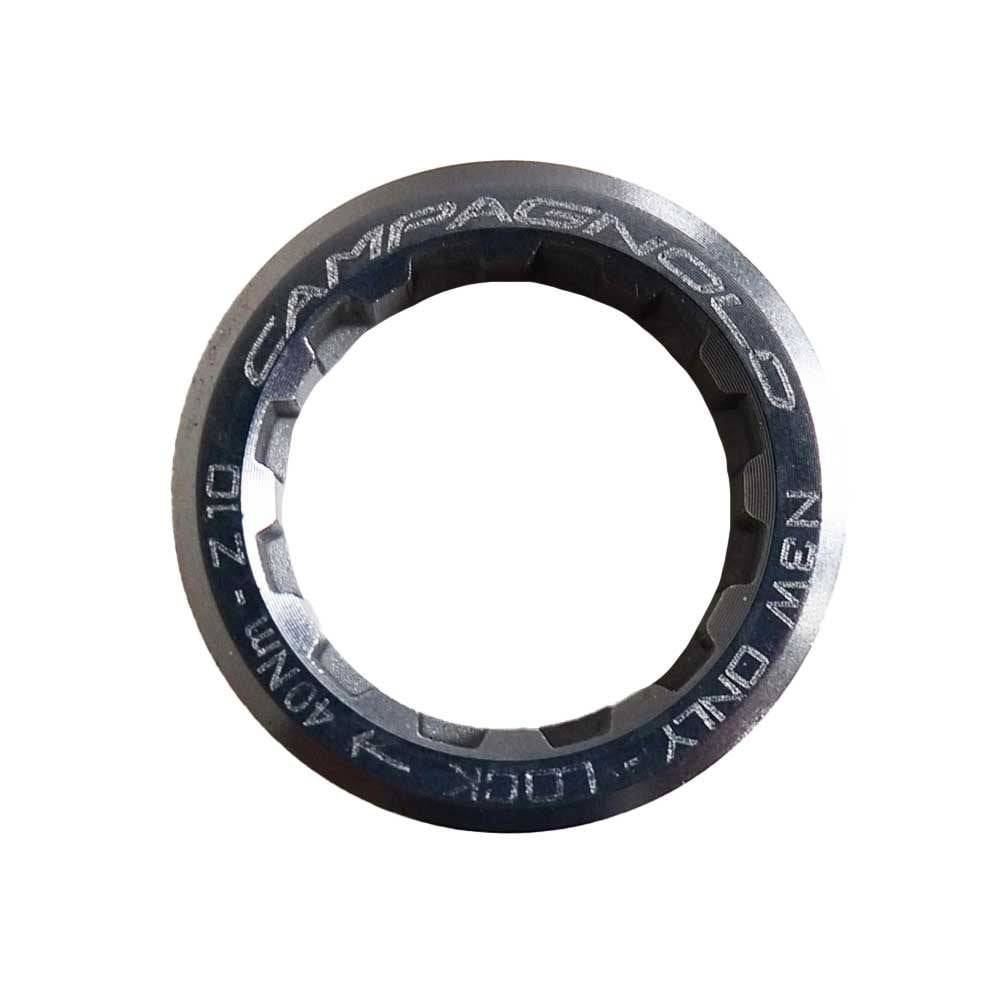 Campagnolo cassette lockrings for 9-13 speed cassettes, genuine spare components for bike drivetrain maintenance.
