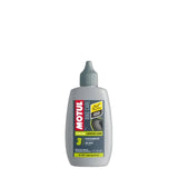 Motul Chain Lube Dry 100ml bottle, eco-friendly bike chain lubricant with anti-wear properties, suitable for bike maintenance.