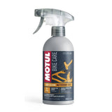 Motul Frame Clean Dry Spray bike frame cleaner in a 500ml aerosol can, designed for quick-drying, residue-free cleaning of bike frames.