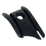 Trek Madone 6 Series bottom bracket cable guide in black, durable component for optimal bike cable management.