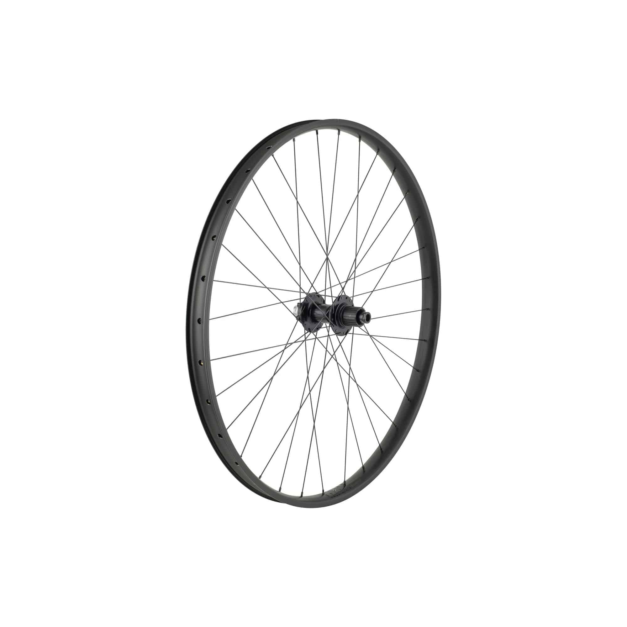 Trek Alex MD35 Boost 29-inch MTB rear wheel with Shimano Micro Spline hub, 12-speed, black and dark grey bike component