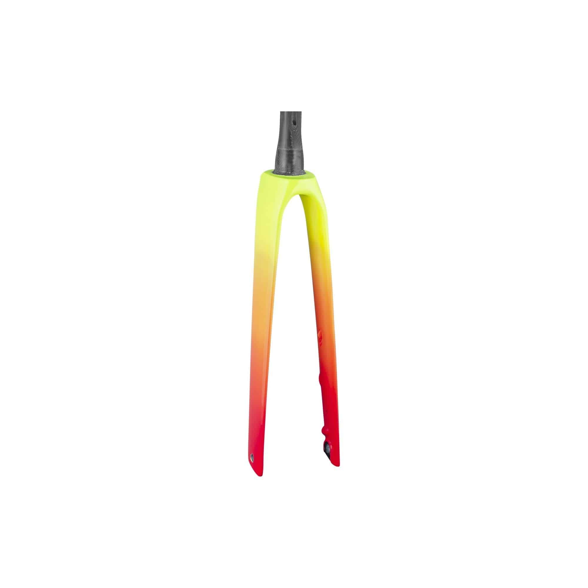 Trek Madone SLR rigid forks for road bikes, precision steering components with lightweight carbon design.