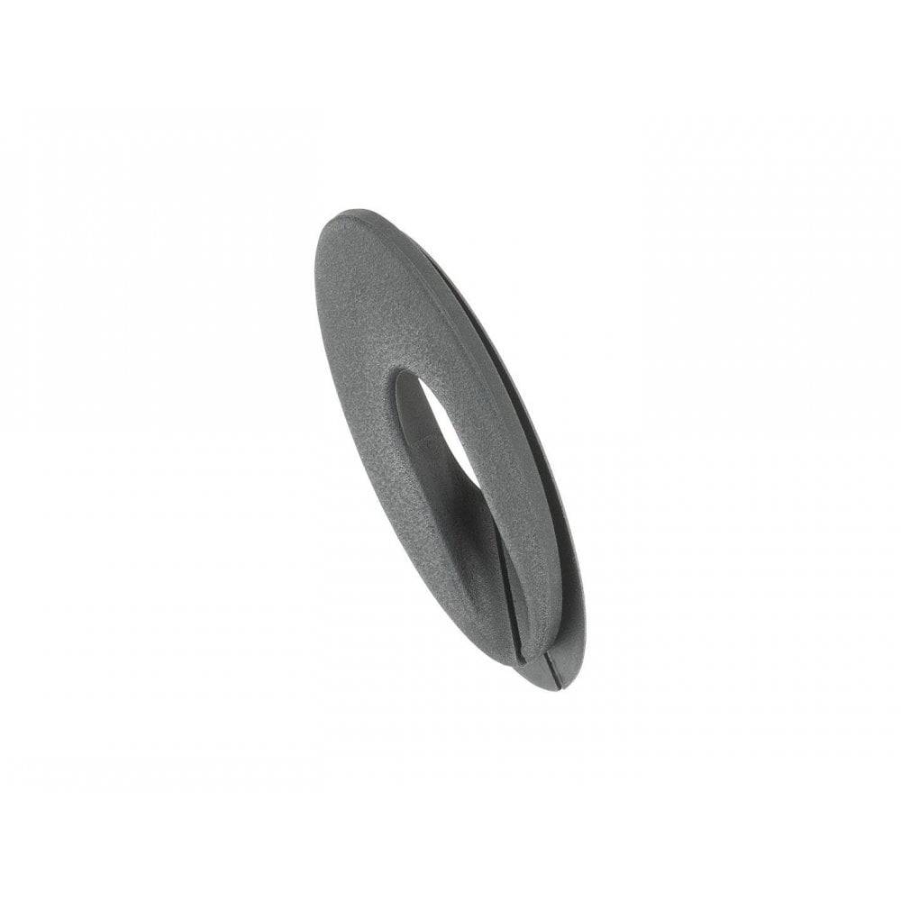 Trek Roscoe 29 2022 black downtube cable exit guide for bike cable routing, component accessory for Trek mountain bikes.