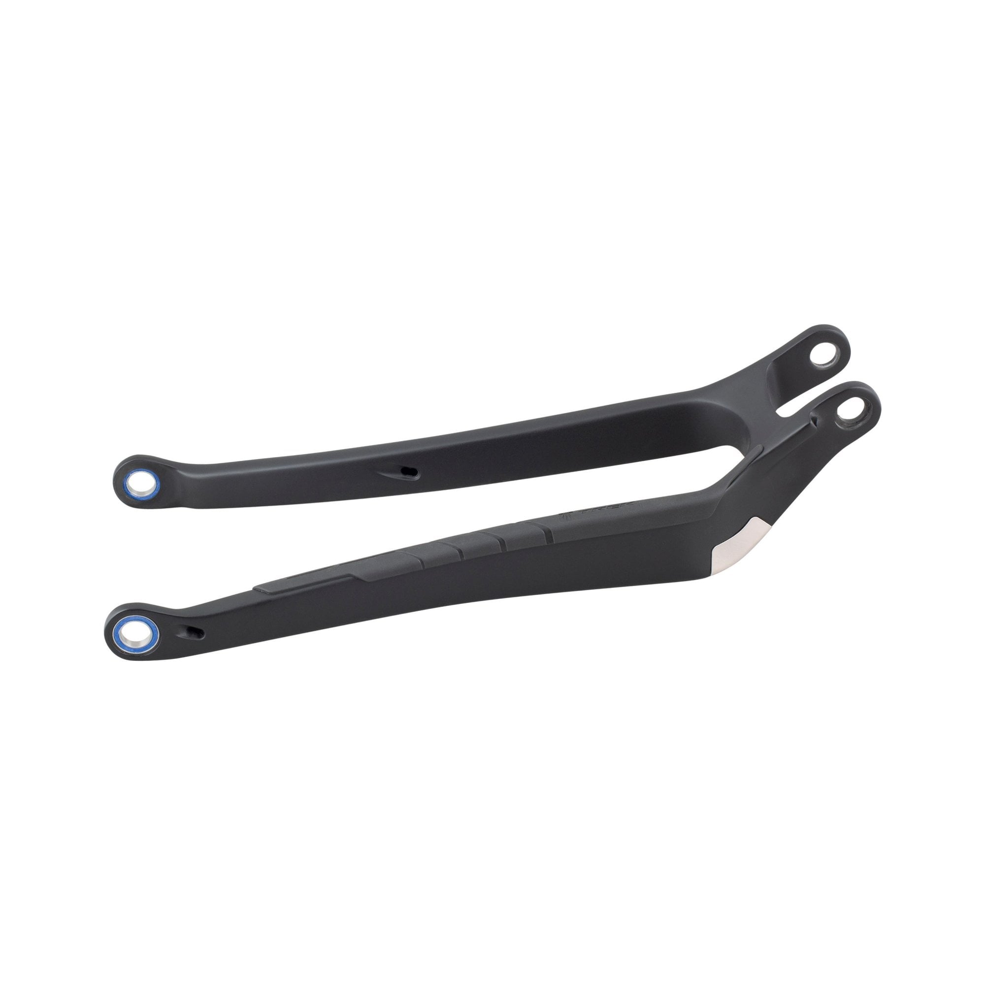 Trek Remedy 9.8 27.5 2022 frame chainstay replacement part for mountain bikes, shows the black metal component with mounting holes.